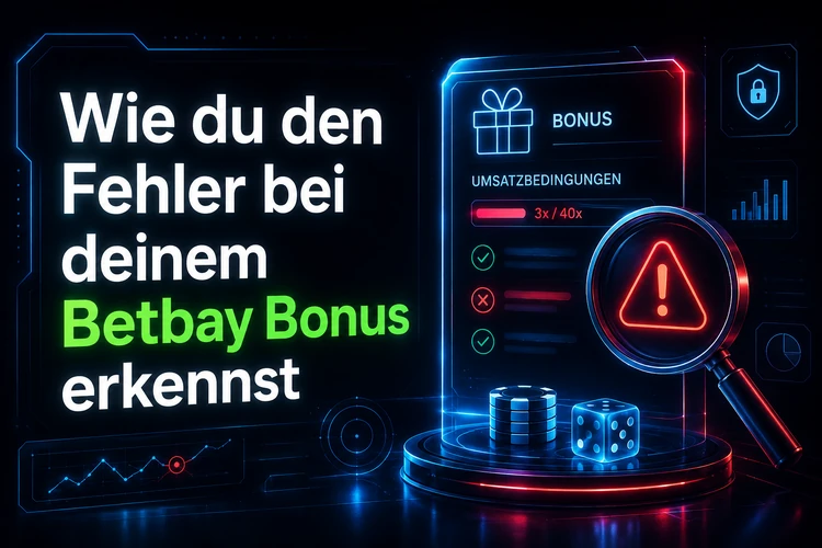 Wie du den Fehler bei deinem Betbay Bonus erkennst