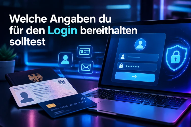 Welche Angaben du für den Login bereithalten solltest